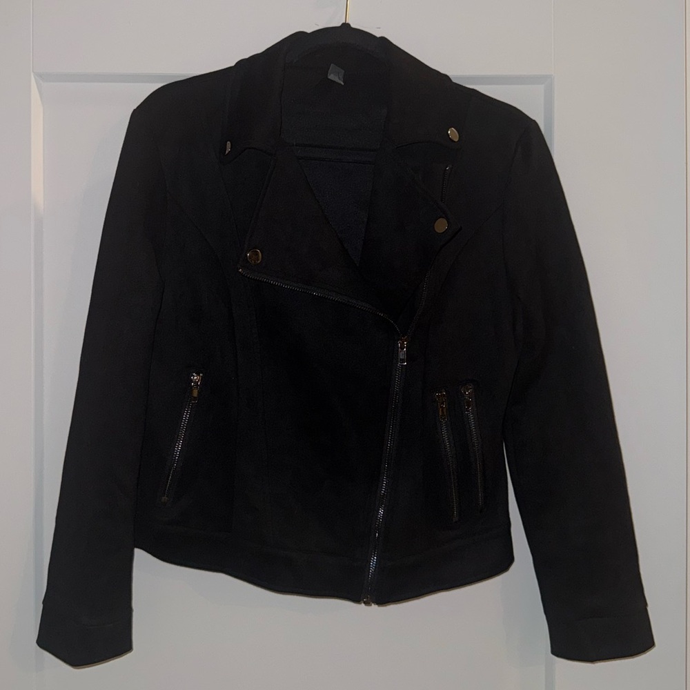 Like-new Alya Black Suede Jacket